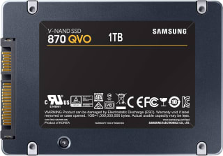 Samsung 870 QVO 1 TB SATA 2.5 Inch Internal Solid State Drive (SSD) voor €52 bij Amazon