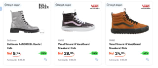 Diverse merk Kinderschoenen van bv Levi's, Gap, en Vans vanaf €9,94 bij Ibood