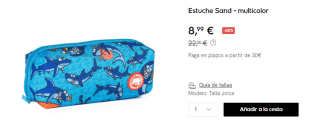 Estuche Kukuxumusu Sand Tiburones por 8.99€