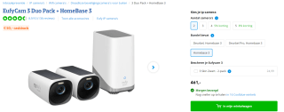 Eufy Cam 3 4K Draadloze Beveiligingsset - Inclusief Homebase 3 voor €411 na cashback