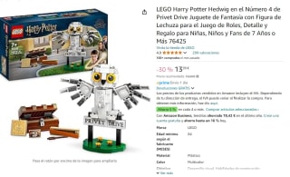 Set Lego Harry Potter Hedwig en el Número 4 de Privet Drive Juguete de Fantasía con Figura de Lechuza para el Juego de Rolesv por por 13,99€