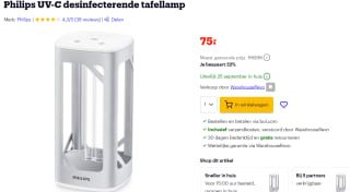 Philips UV-C desinfecterende tafellamp voor €75 bij bol.com