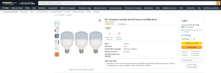 Kit com 3 Lâmpadas Led Bulbo - R$ 29,90