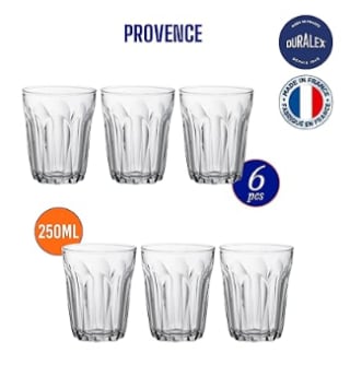 Lot de 6 verres à eau Duralex Provence Transparent à, 19,39€