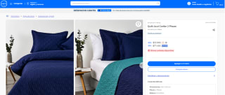 Quilt American Family Azul Caribe de 2 plazas por $13.990