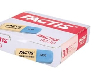 Caja 30 gomas de borrar doble uso IM30 FACTIS® por 3,20€