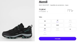 Zapatillas de Trekking para Mujer Merrell WEST RIM SPORT GTX por 71€