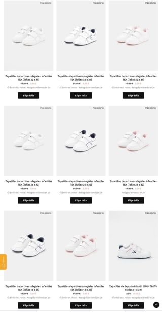 -20% de Descuento en Calzado Vuelta al Cole.