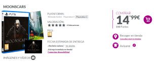 Videojuego PS4 Moonscars por 14,99€