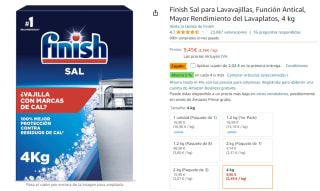Finish Sal para Lavavajillas 4kg por 7,43€