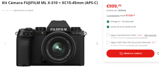 Cámara FUJIFILM ML X-S10 + XC15-45mm (APS-C) por 999€