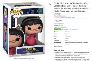 Funko Pop - Disney Wish Dahlia voor €4,21 bij Amazon