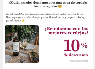 10% descuento en verdejo