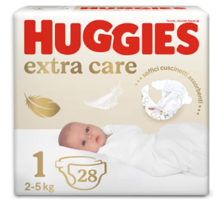 Pack x2 Huggies Pañales talla 1 (2-5 kg) por 7.99€