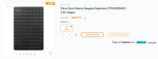 Disco Externo Seagate Expansion 2TB por $690 en RadioShack