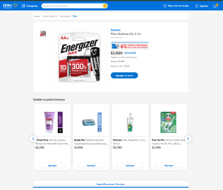 Pilas Alcalinas Aa, 4 Unidades por solo $2.000
