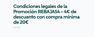 Nuevo cupón 4€ descuento en tus compras en Wallapop
