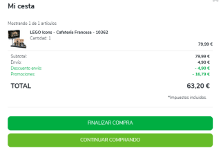 21% descuento Días sin IVA en Toysrus