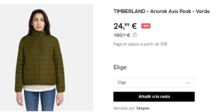 Chaqueta de Mujer Timberland Axis Peak por 24.9€