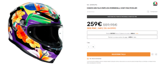 Casco AGV K6 s Replica Morbidelli 2021. por 259€