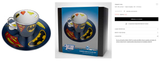 Set de plato + taza espejo DC Cómics por 9,70€