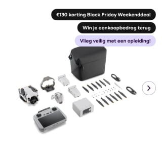 DJI Mini 4 Pro drone Fly More Combo (met Smart Remote Controller) voor 999 euro