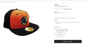 Gorra Dragon Ball Kame por 15.26€