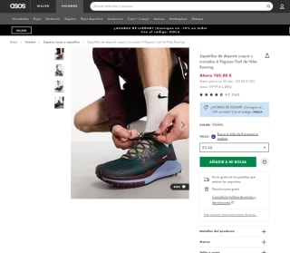 Zapatillas Pegasus Trail 4 de Nike Running por solo 94,50€