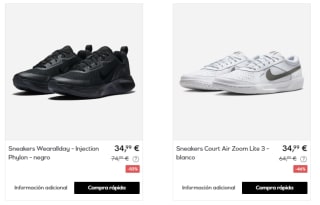 Zapatillas Nike desde solo 17,99€