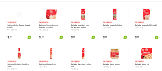 1 + 1 gratis op alle Saitaku Japanse producten bij de Plus