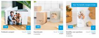 15% korting op fotocadeaus bij Smartphoto