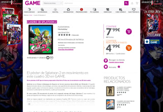 Cuadro 3D Splatoon 2 por solo 7,99€