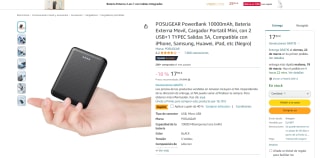 Bateria externa portátil PowerBank 10000mAh 3 salidas por 9.71€