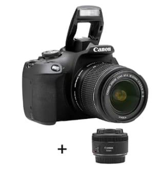 Appareil photo Reflex CANON EOS 2000D + EF-S 18-55 IS II + EF 50mm à 739,96€