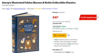 Aesop's Illustrated Fables (Barnes & Noble Collectible Editions) hardcover boek voor €24,99 bij Bol