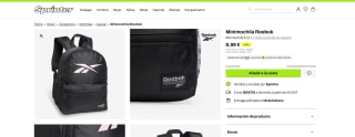 Recopilación mochilas reebook por 9,99€ en Sprinter