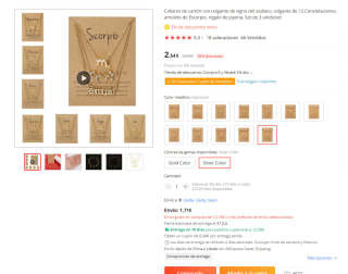 Set de 3 collares simbolos del zodíaco por 2,54€