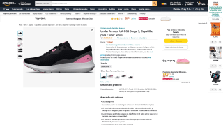 Under Armour UA GGS Surge 3 Niñas por 23,99€