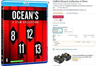 Ocean's Bluray collection voor €6,34 bij Amazon.nl