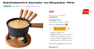 BOSKA - Pro - Kaasfondueset S 0,70L voor €34,99 bij Bol