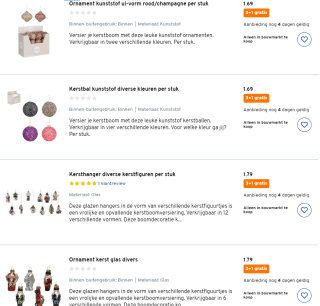 3+1 gratis op alle kerstballen, boomdecoratie en guirlandes bij Gamma