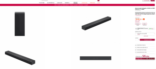 Barra de sonido Inteligente LG S60Q con 300W de potencia y 2.1 canales por 199€