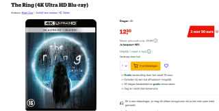 The Ring | 4K Ultra HD Blu-ray voor €12,50 bij Bol.