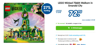 LEGO Wicked 75684 Welkom in Emerald City voor €72,95 bij Misterbricks