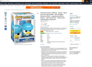 Funko Pop! Games Pokemon Quaxly Figura de Vinilo Coleccionable por solo 11,30€