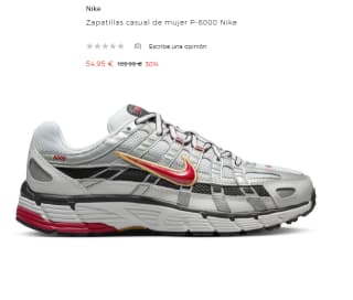 Zapatillas casual de mujer Nike P-6000 por 54.95€