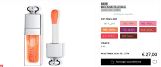 dior addict lip glow oil Vvoor €27 bij Parfumswinkel