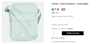 Bolso Bandolera Nike Air Jordan por 8.99€
