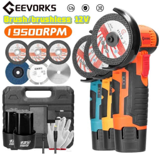 Amoladora angular sin escobillas, cepillo de 12V, 500W, 19500 rpm por 11,44€ nuevos usuarios