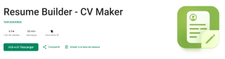 Resume Builder CV Maker Gratis en PlayStore